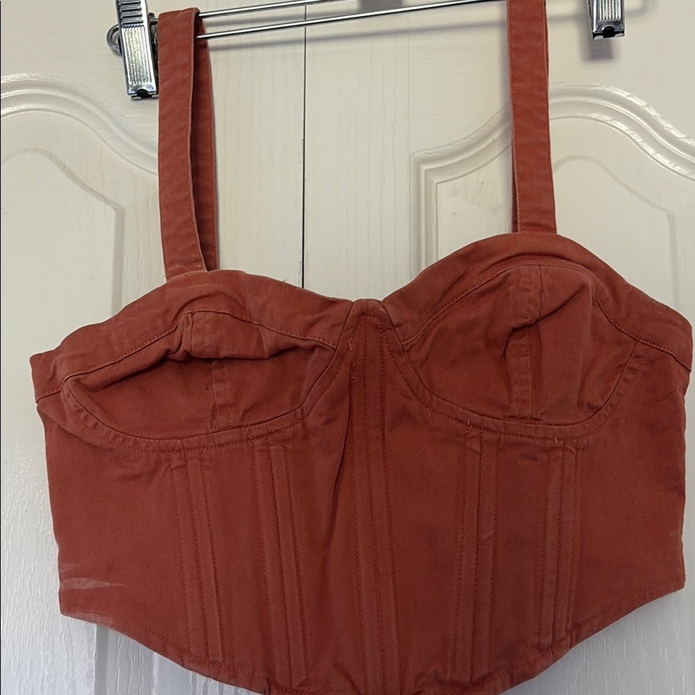 Forever 21 Rust Crop Top